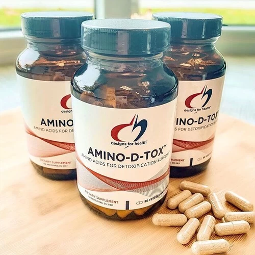 [Склад в Гонконге] Аминокислотная поддержка печени фазы II, 180 капсул Amino-D-Tox Healthy Design DFH