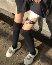 Its hardware girl accessories punk womens clothing dark Japanese thigh ring garter belt socks leg ring jk bad Harajuku