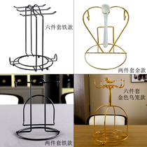 Wenshang life a variety of iron coffee cup holders storage rack rack stainless steel cup holder Universal Cup holder suspension