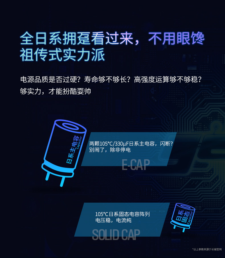 Электропитание для ПК 长城gx/g11/g13金牌全模组电源额定850w白金1100宽幅1300w电源sfx