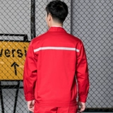 Мужской красный антистатический комбинезон, износостойкий лонгслив, делается под заказ