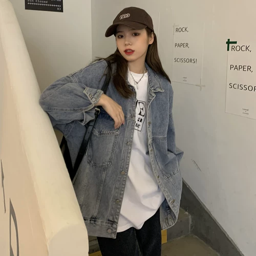 Tide, джинсовая небольшая дизайнерская летняя куртка, оверсайз, свободный крой, средней длины