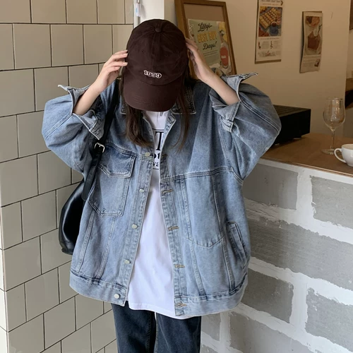 Tide, джинсовая небольшая дизайнерская летняя куртка, оверсайз, свободный крой, средней длины