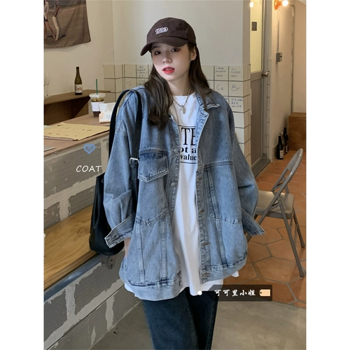 Tide, джинсовая небольшая дизайнерская летняя куртка, оверсайз, свободный крой, средней длины