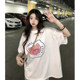 Bear cotton T-shirt women's spring 2022 new cute foreign style ins super hot loose short-sleeved bottoming shirt tide