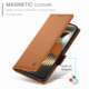 Black Vegan Leather Folio Wallet Magnetic Stand Phone Case for iPhone 17, 16, 15, 14 and 13
