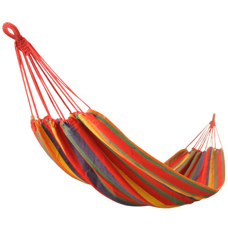 Outdoor leisure ultra - light camping canvas add single - person hammock package packing hanging rope