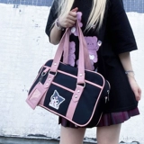 Сладкая и прохладная сумка на плече 2024 Новая универсальная женская сеть красная прозрачная сумка для боли девушка JK Tote Bag с большой студенческой волной