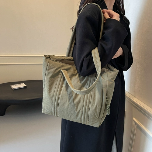 Универсальная вместительная и большая весенняя сумка через плечо, сумка на одно плечо, пуховик, городской стиль