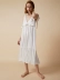 PJM nightdress nữ mùa hè sexy V-Cổ quai xù kỳ nghỉ bên bờ biển bãi biển váy cổ tích đồ ngủ nhà ăn mặc