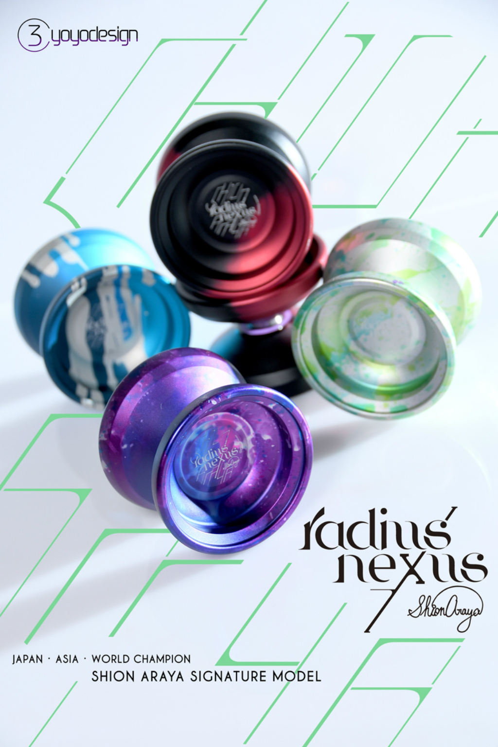 Yo-Yo C3 RadiusNexus thi đấu chuyên nghiệp phụ kiện bóng chữ ký vô địch yoyo yo-yo yoyo thép không gỉ