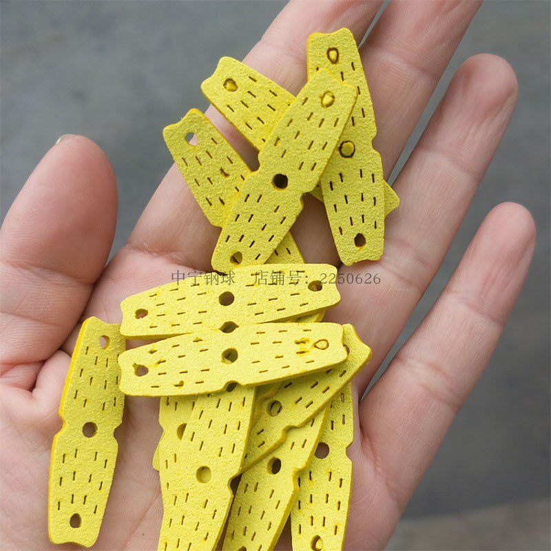 Slingshot leather pocket Flat rubber band High fiber durable silencer thickened flat leather pocket Presas flat leather pocket