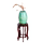 Подставка для цветов подставка для цветов бытовая гостиная напольный деревянный цветочный горшок аквариум бонсай зеленая редька китайская антикварная одиночная полка mini 4