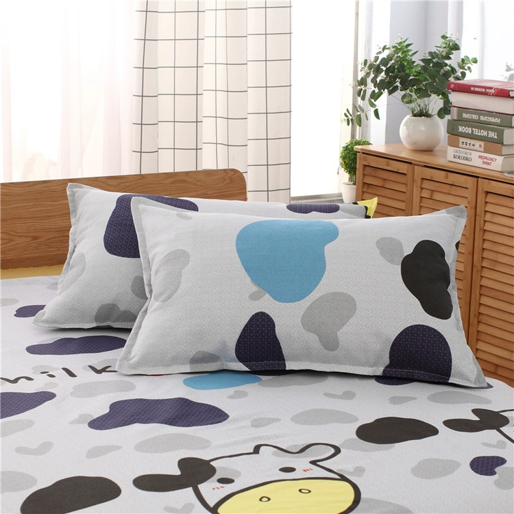 Gối bông cặp gối đơn in vỏ gối đơn ký túc xá sinh viên 100% cotton 48 * 74 vải - Gối trường hợp