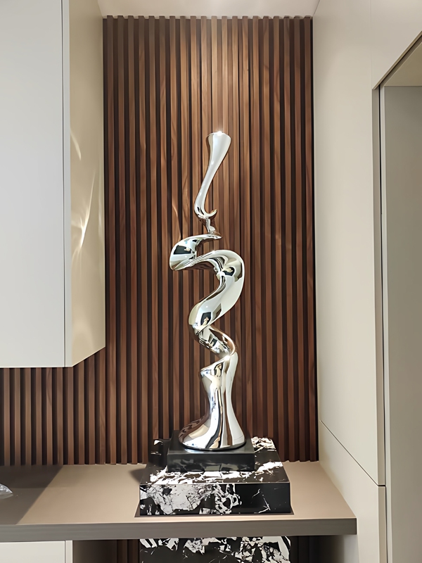 Modern Abstract Crafts Ornaments Model Room Entrance Hall Office Floor-Standing Resin Decorations