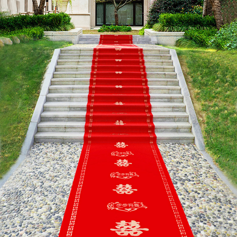 Red Carpet Disposable Red Bedroom Romantic Door Mat in door Wedding House Stairs Wedding Wedding Wedding Supplies Grand-Taobao