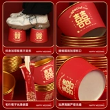 Одноразовый праздничнный комплект, посуда, салфетки, увеличенная толщина