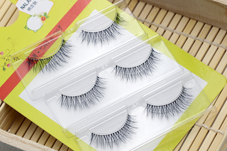 Nở trang điểm nude 3D Lông mi giả M02 thoáng khí tự nhiên và thực tế Âm thanh nổi nhiều lớp mềm mại cổ áo trắng 3 cặp - Lông mi giả mi giả red cherry