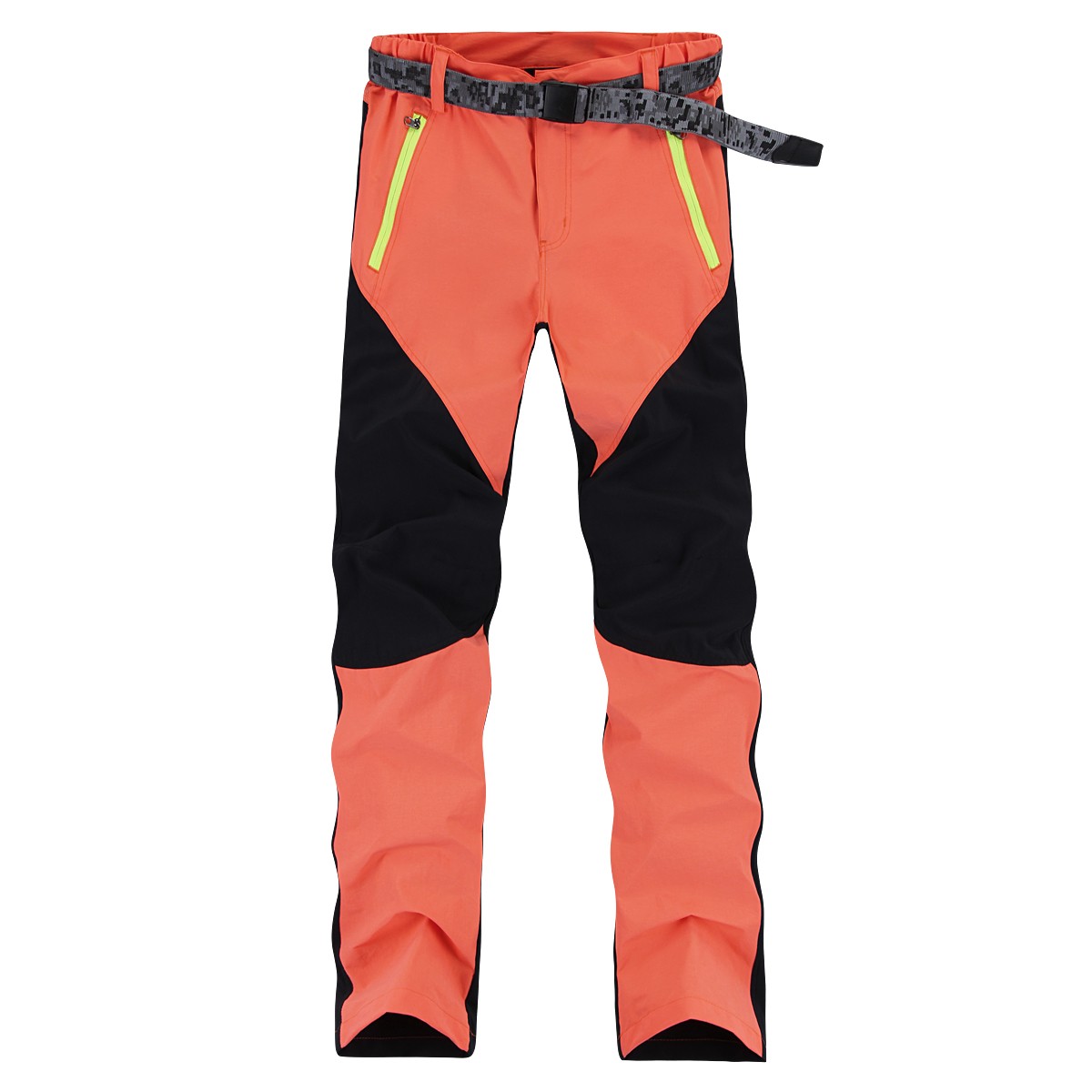 Outdoor couple elastic speed dried pants men and women thin spring and summer big-code fast-dry cycling trousers coloured splicing tide