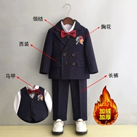 Флисовый комплект, костюм, жилет, штаны, галстук-бабочка на лацкан, 3 предмета