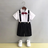 Рубашка, шорты, галстук-бабочка, подтяжки