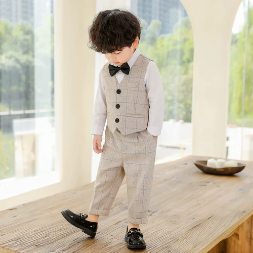 Костюм мальчика цветочника, зимний комплект, детское платье девочки цветочницы, 3 предмета, подарок на день рождения