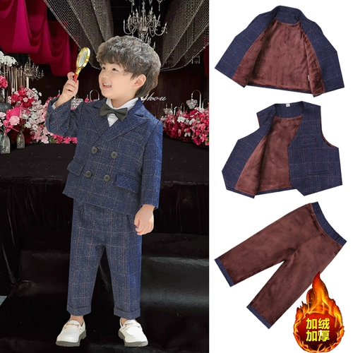 Костюм мальчика цветочника, зимний комплект, детское платье девочки цветочницы, 3 предмета, подарок на день рождения