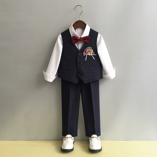 Костюм мальчика цветочника, осенний демисезонный классический костюм, детское платье, подарок на день рождения