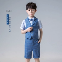 Рубашка, жилет, шорты, галстук-бабочка, подтяжки