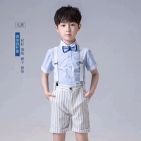 Рубашка, шорты, галстук-бабочка, подтяжки