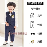 Осенний жилет, штаны, галстук-бабочка на лацкан