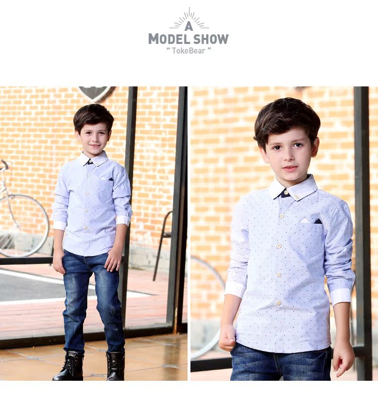 Chemise garcon à manche longue - Ref 2082454 Image 36