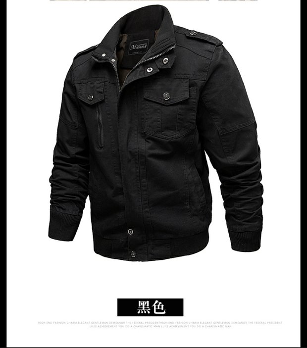 Mùa xuân và mùa thu cotton mới giặt áo khoác dụng cụ giản dị nam thanh niên cỡ lớn denim bóng chày đồng phục áo khoác lỏng lẻo áo bomber nam hàng hiệu