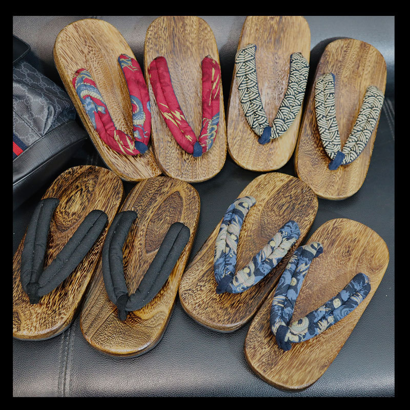 Men's Clogs, Japanese Sandals, Japanese-Style Cosplay, Chinese-Style Summer Men's Shoes, Thick-Soled, Traditional Chinese Flip-Flops, Garden Shoes, Everyday Wear