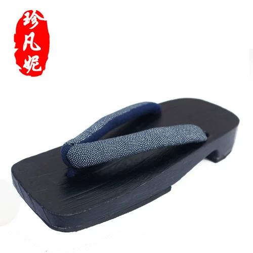 珍凡妮 Японские босоножки, сабо, черные тапочки, косплей
