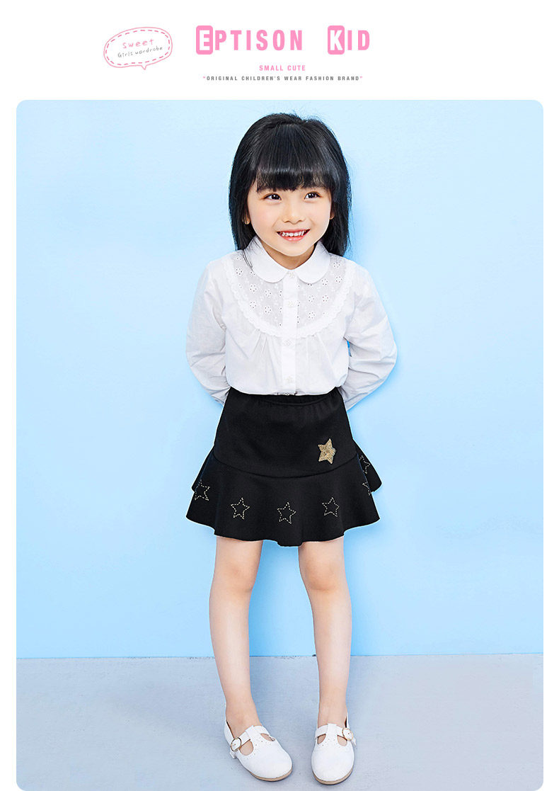 Jupe pour fille EPTISON en mélange - Ref 2048692 Image 7