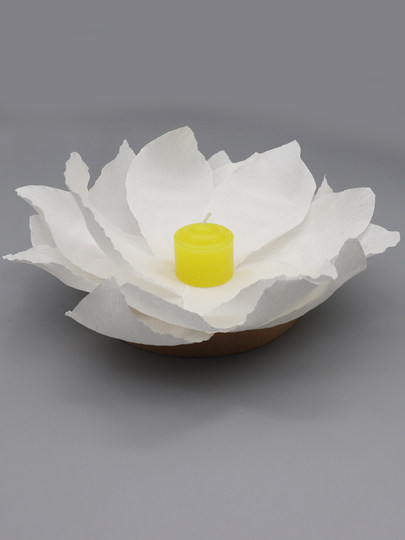 环保荷花灯纸荷花灯传统蜡烛花水灯节日公园景区活动许愿水灯河灯