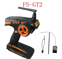 FOSI FLYSKY GT2 FS-GT2 2 channel 2 4G remote control with receiver with runaway protection