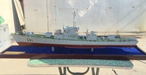 Sanjiang 1:60 scale Chinese Navy 037 hunting submarine static manual ship model can be changed to RC remote control ship