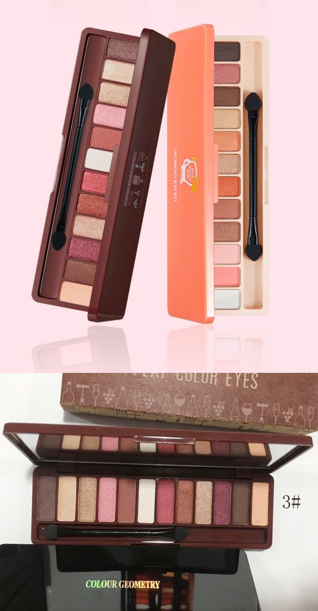 Rung siêu lửa 12 màu Eyeshadow Disc Pearlescent Matte Rose Maple Red Brown Nàng tiên cá Jitao Hoa Trang điểm cho người mới bắt đầu - Bóng mắt phan mat