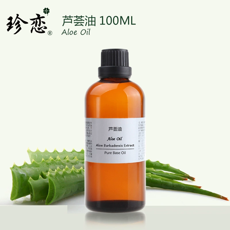 Zhenlian Aloe Oil Base Oil 100ml Hydrating Moisturising Chăm sóc da mặt Body Massage Body Essential Oil Nguyên liệu - Tinh dầu điều trị