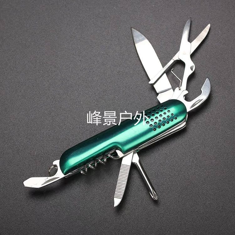 Bán nóng Thép không gỉ 7 dao đa năng mở Dao cắt đa năng Máy cắt quà tặng cầm tay 90mm - Công cụ Knift / công cụ đa mục đích kìm đa năng xiaomi nextool
