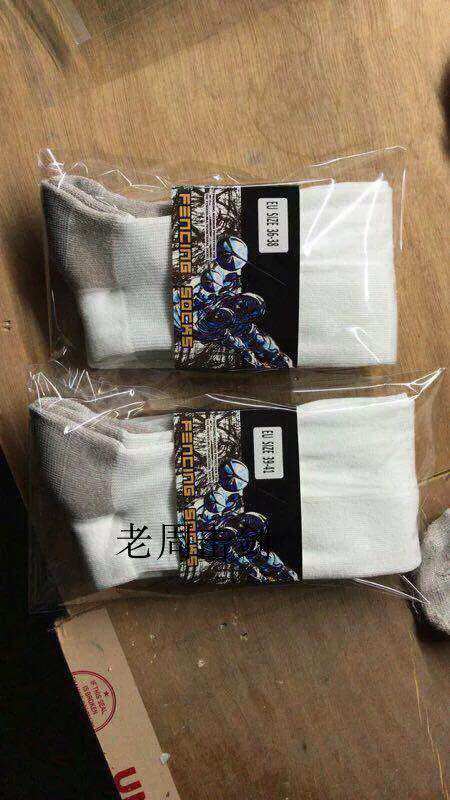 Fencing socks adult children competition socks high-end export Europe and America copper ion COOLMAX cotton deodorant quick-drying