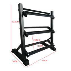상업용 및 가정용 덤벨 보관을 위한 3단 덤벨 랙
