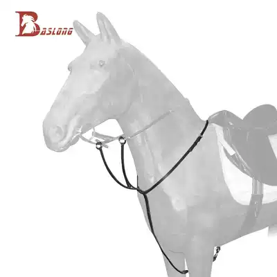 Eight-foot dragon harness equestrian horse riding bow leather front chest strap to prevent the horse from looking up