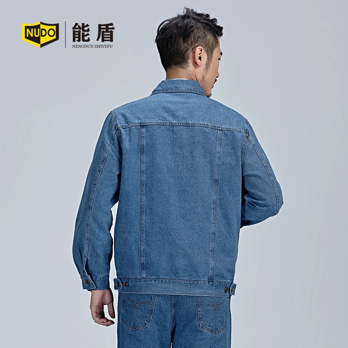 能盾 Хлопковый осенний джинсовый комбинезон, униформа, увеличенная толщина, делается под заказ