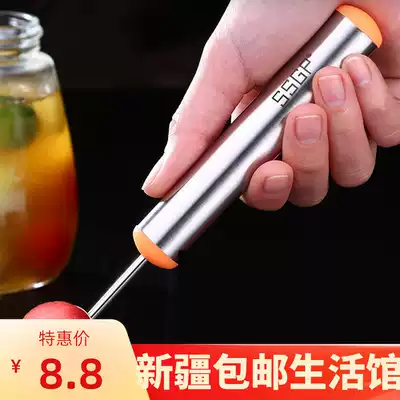 Xinjiang 304 stainless steel fruit digger watermelon digger spoon Dig flesh watermelon spoon Ice cream spoon