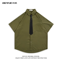 Военный зеленый (черный галстук)