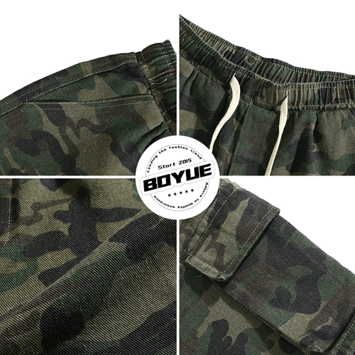 Камуфляжная джинсовая юбка, летние шорты, трендовые штаны, в американском стиле, свободный прямой крой