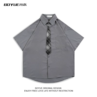 Темно-серый (клетчатый галстук)